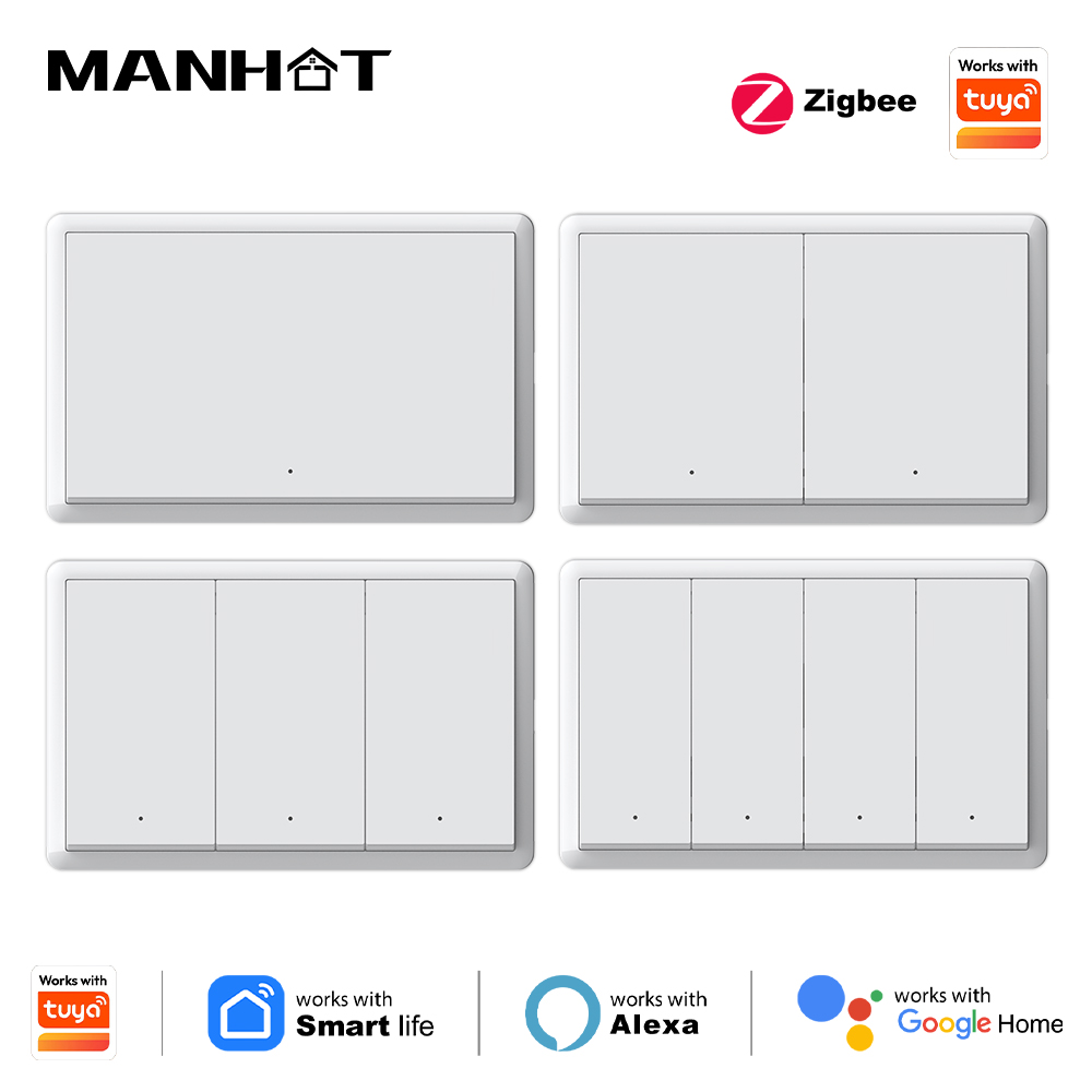 Smart Relay Tuya - Inteligentny przełącznik Zigbee Manhot, nie wymaga