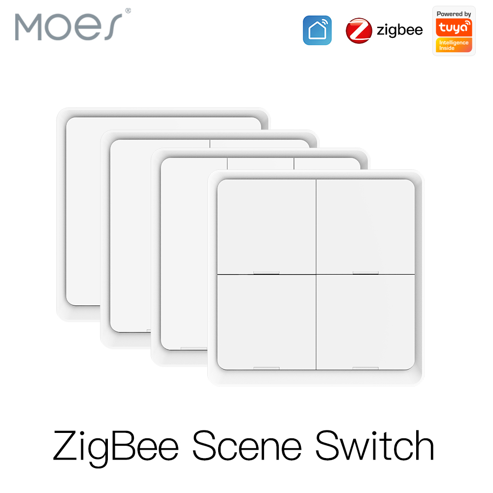Sonoff Basic - MOES 4 Gang Tuya ZigBee bezprzewodowy