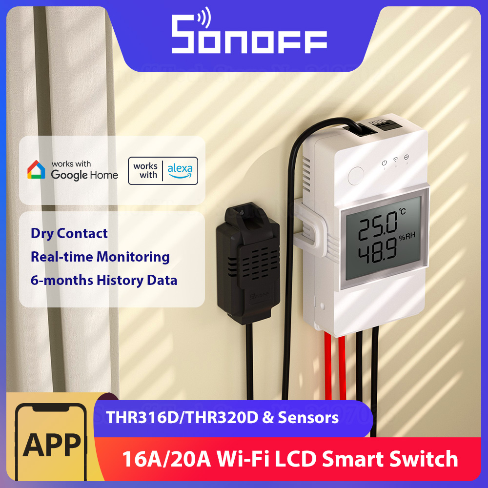 Sonoff Mini R4 - SONOFF THR316D/THR320D Inteligentny przełącznik temperatury i