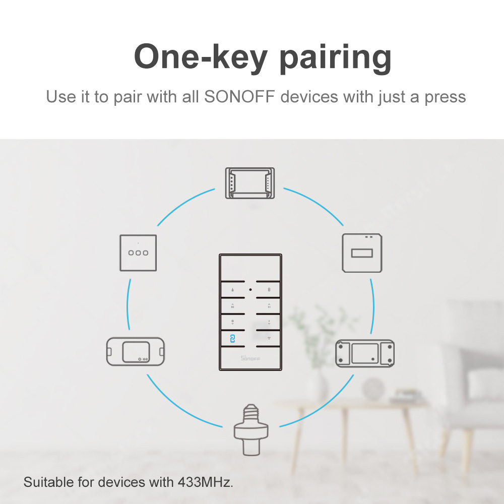 SONOFF RM433 433MHz RF 8 przyc – Sonoff Mini R4 recenzja i cena