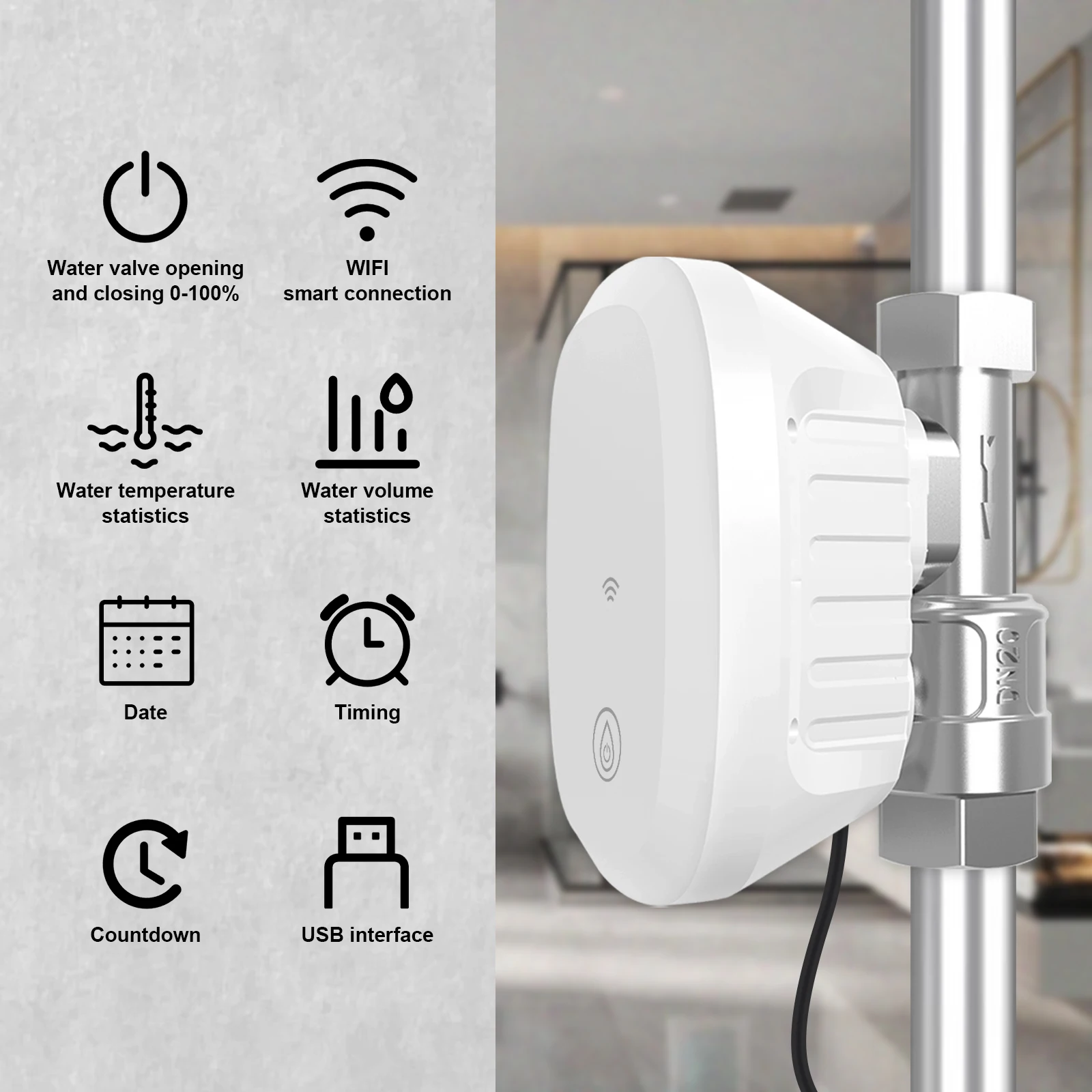Zawór wodny WiFi z inteligentn – Home Assistant Tuya recenzja i cena