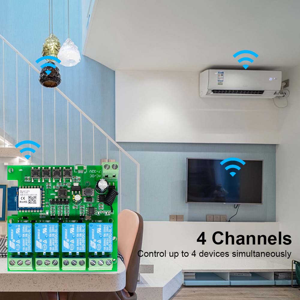 Inteligentny moduł przełącznik – Tuya 4 Channel recenzja i cena