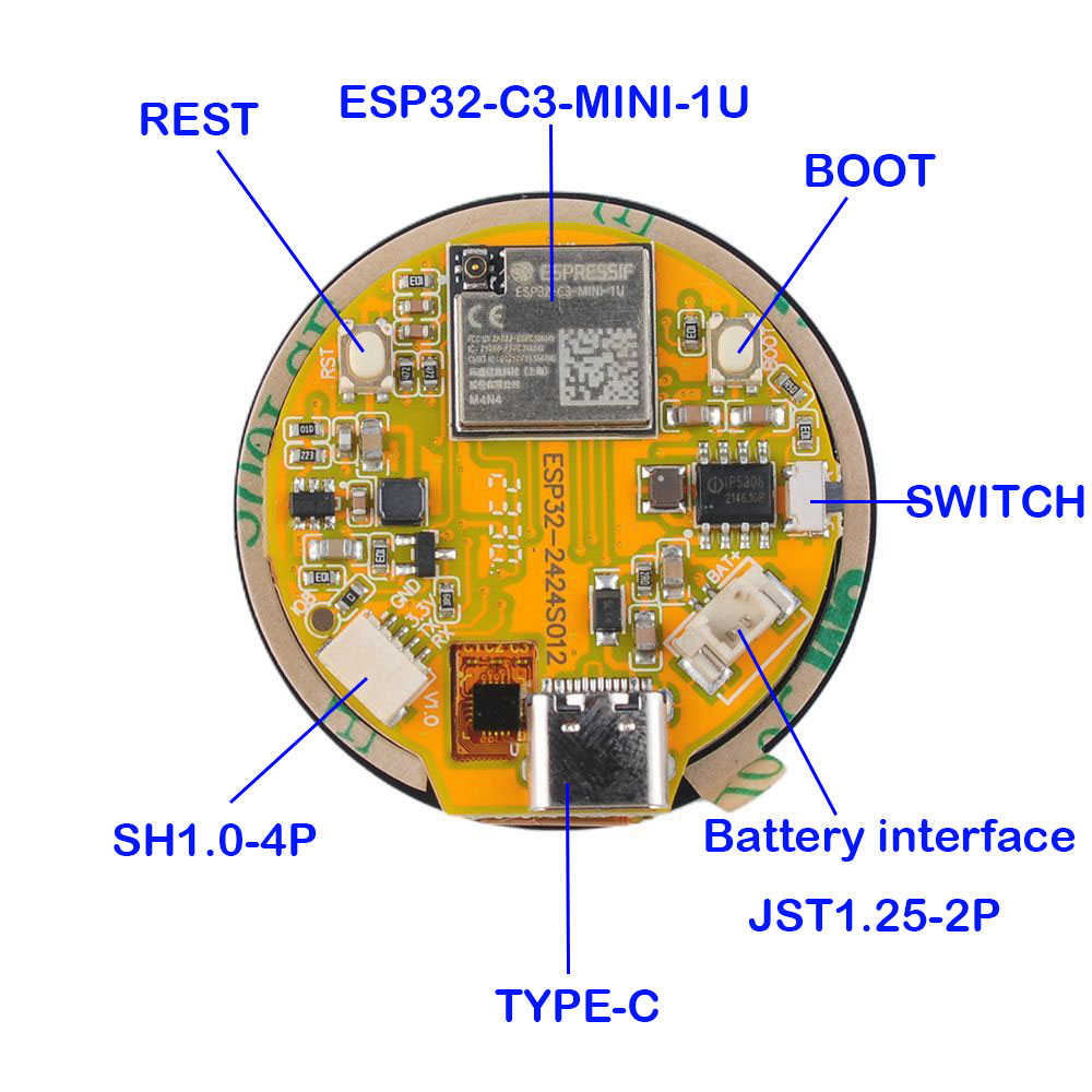 1.28-calowy wyświetlacz ESP32  – Smart Home Module Iot recenzja i cena