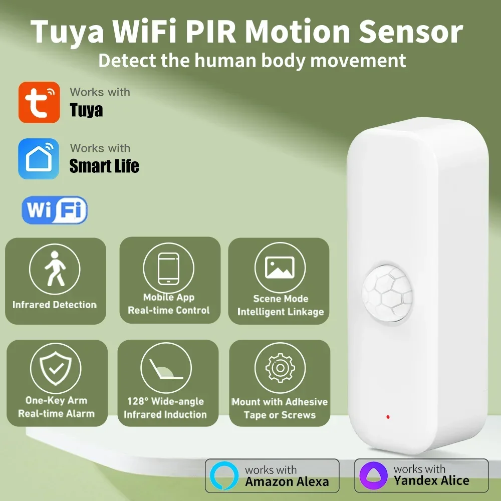 Tuya WiFI Czujnik ruchu PIR In – Home Assistant Tuya recenzja i cena